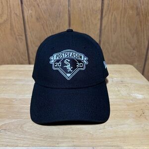 Chicago White Sox Postseason Hat Cap 2020 New Era Strapback Black MLB One Size